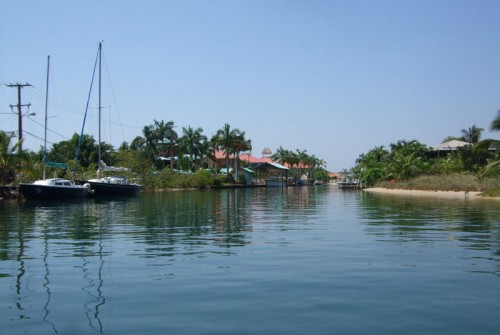 looking down canal