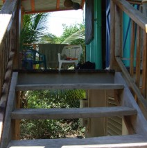 Looking up Stairs to Porch