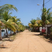 Looking down Sunset Drive (Road Across Canal)